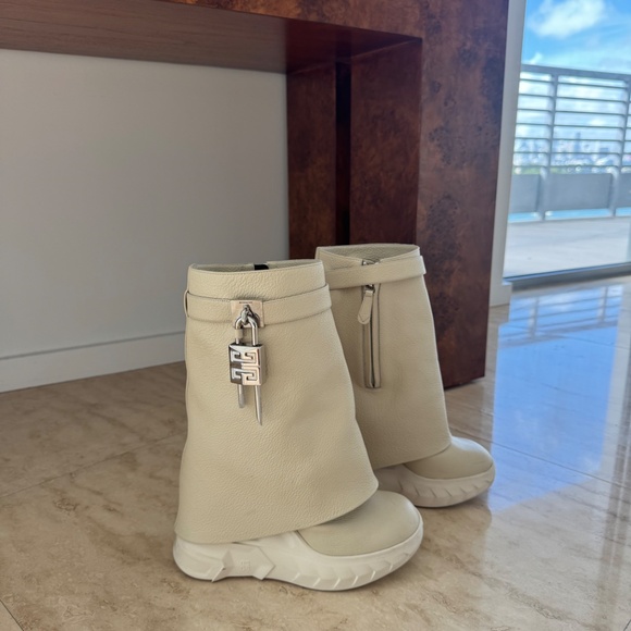 Givenchy Shark Lock Biker Boots - Picture 2 of 10